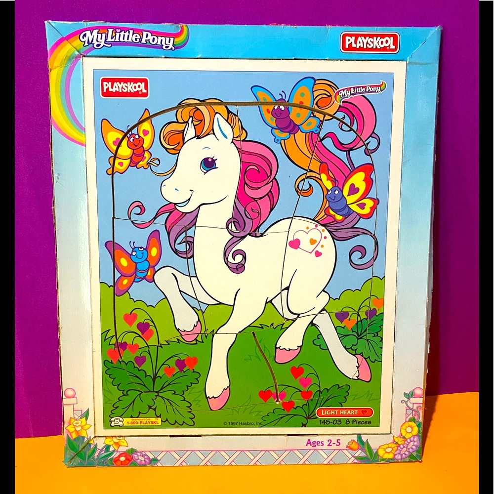 MY LTTLE PONY G2 Vintage 1997 LIGHT HEART WOOD PUZZLE PLAYSKOOL